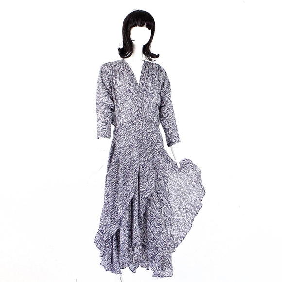 VTG 80's Chez Zvanni India SILK Dress - Picture 1 of 7